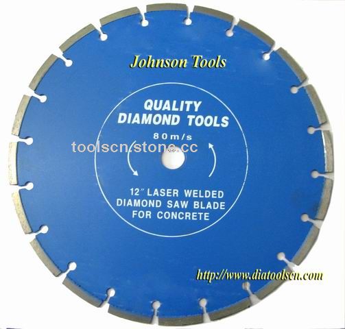 laser welded saw blade for concrete.