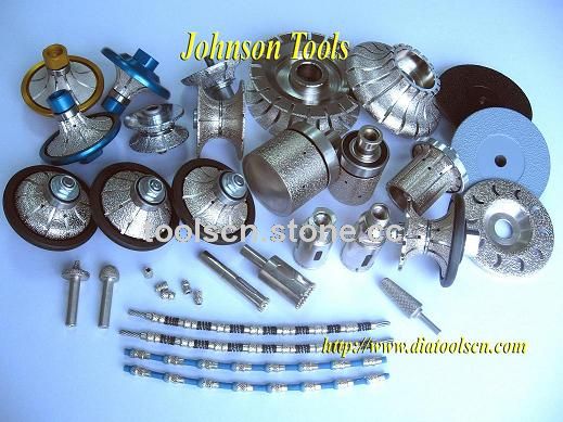 Vacuum brazed diamond tools