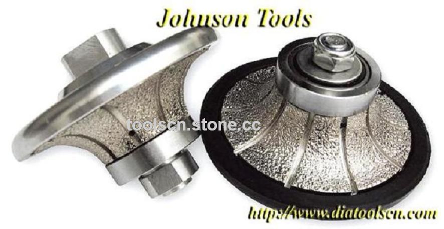 Vacuum brazed hand profile wheels