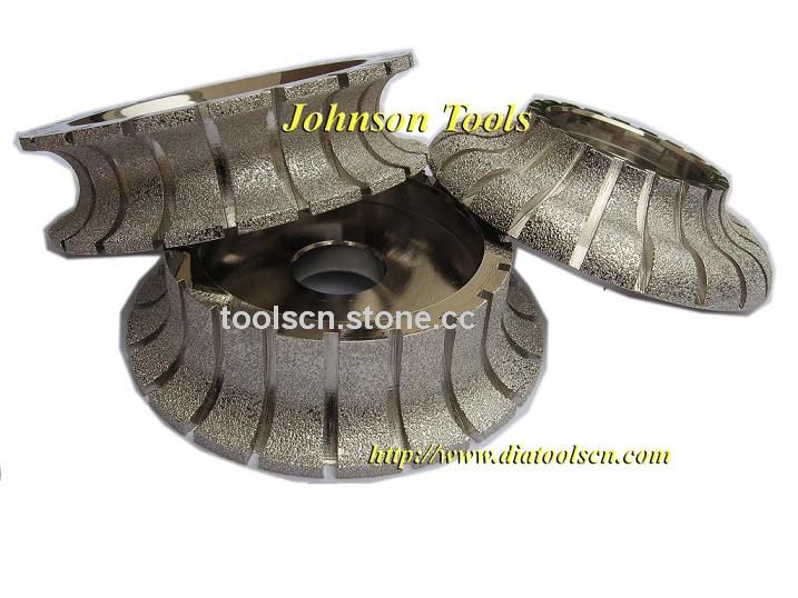 Vacuum brazed Profiling wheels.