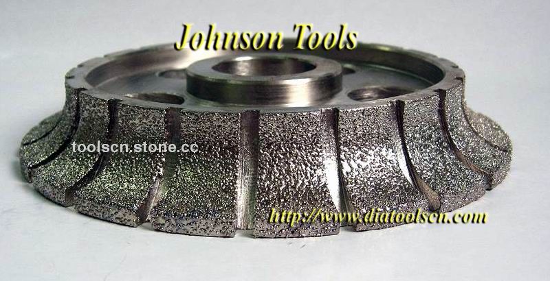 Vacuum brazed Profiling wheels demi bullnose.
