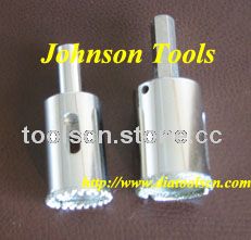 Diamond core bits for glass drilling.