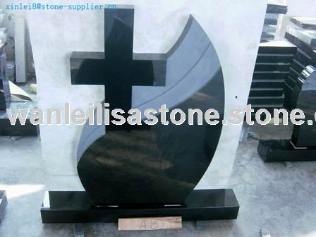 shanxi black granite tombstone