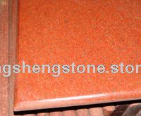 dyed red granite
