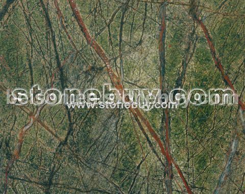 Forest green marble