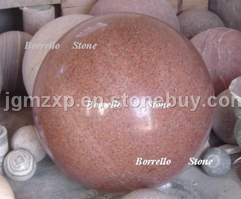 &amp；nbsp；Red granite balls