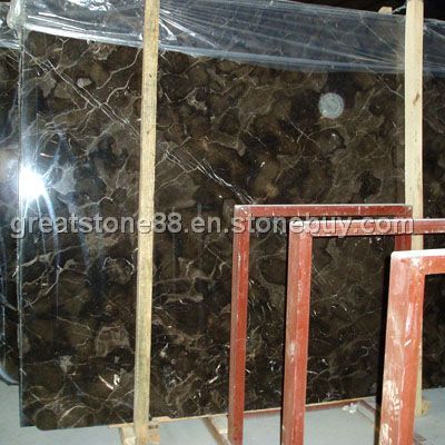 China brown marble slab