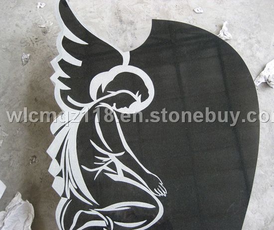 black tombstone