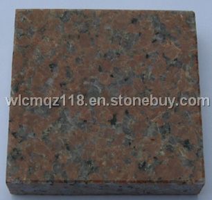 red granite slab