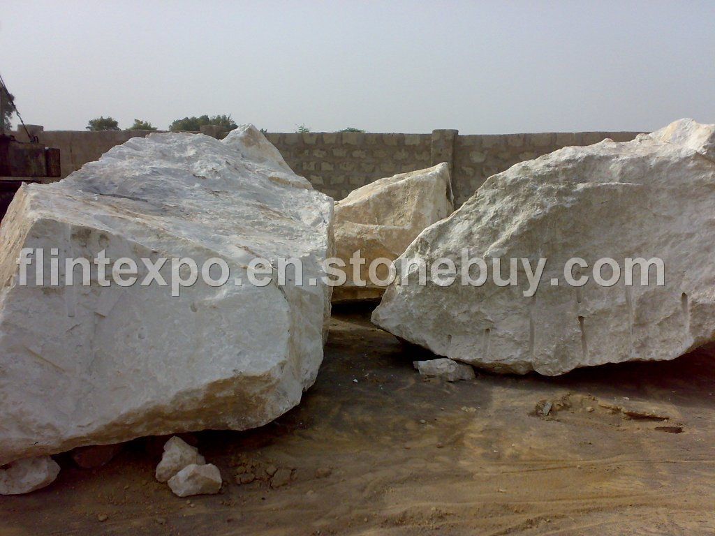 Pure White Marble Block