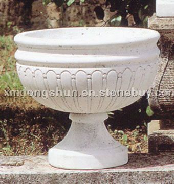 flower pot, granite flowerpot, marble flower pot