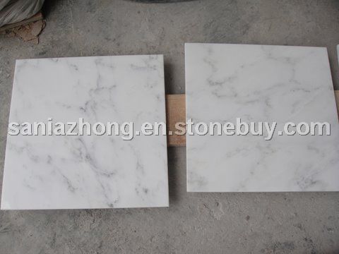 white marble tile