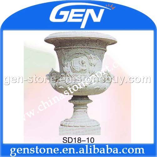 stone flowerpot