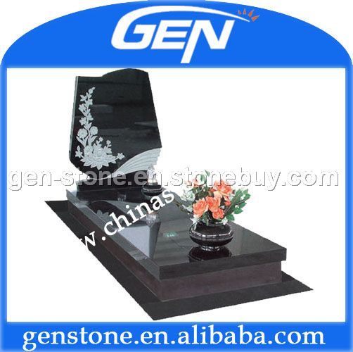 black tombstone