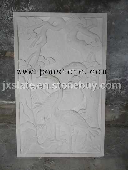 white sandstone  sculptures