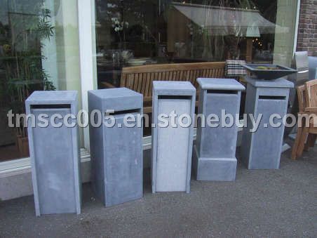 Chinese blue limestone mailbox/letterbox/postbox