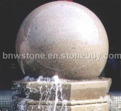 Marble water fountain (ball fountain)