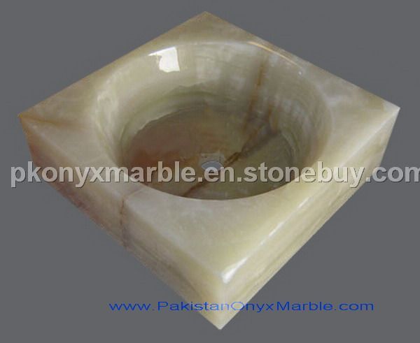 Green onyx sinks