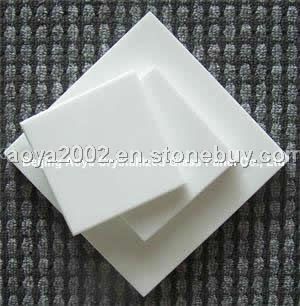 Pure White Crystallized Glass Panel