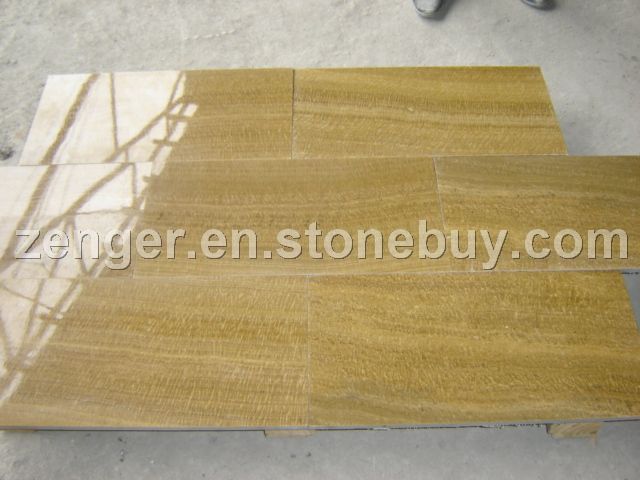 yellow wood vein stone tiles