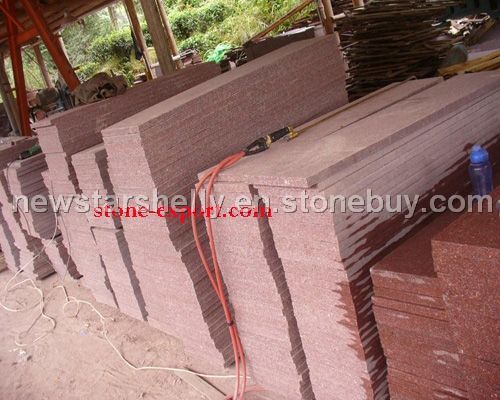 red flamed granite stone,cobblestone