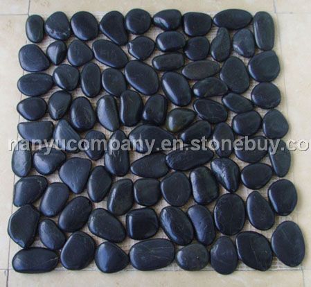 pebble tiles—-Black color