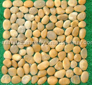 pebble stone tiles—-Yellow color