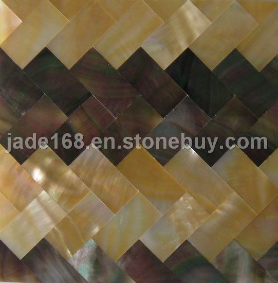 yellow Mop and black MOP mosaic