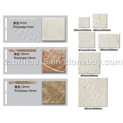 Thin-tile of Marble or Granite