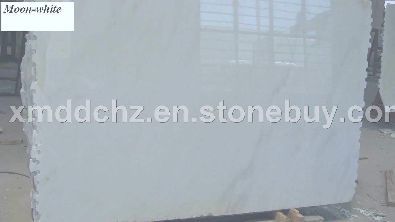 Grey vein moon white marble