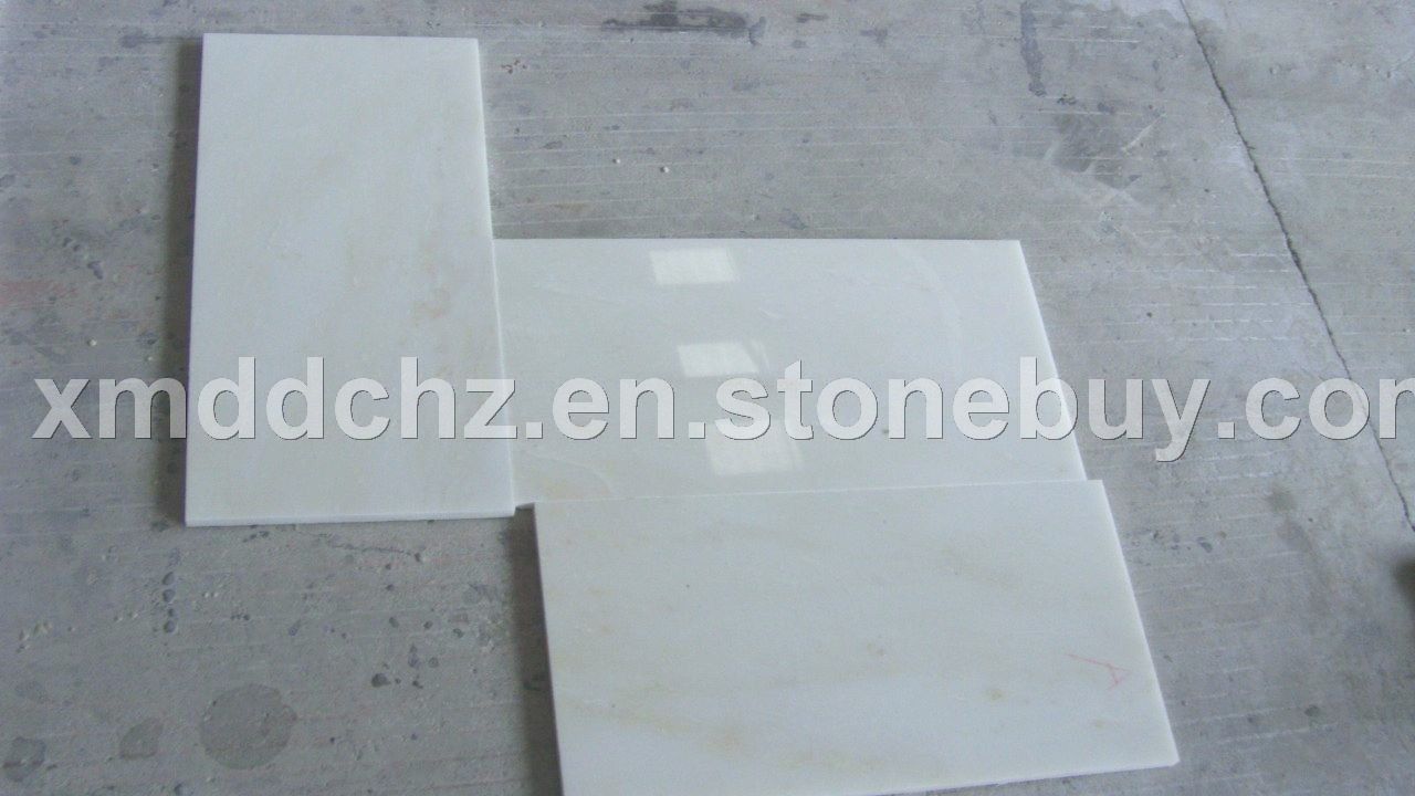 yellow vein moon white tile