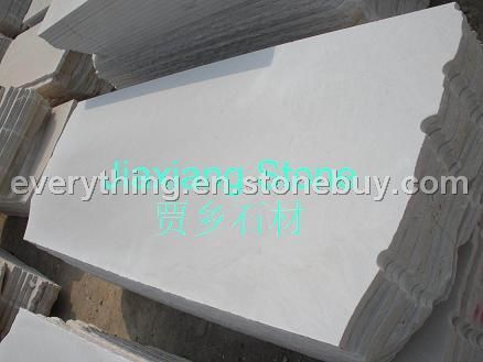 white sandstone slabs