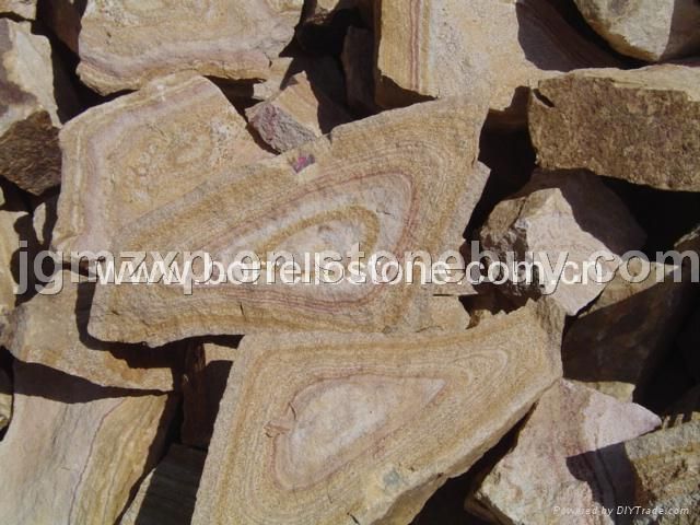 Wood Strip Sandstone and York Stone