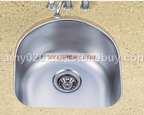 Undermount single bowl sink