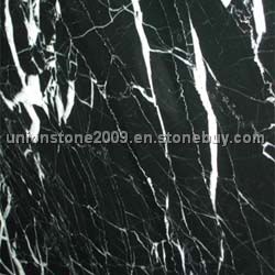 Black Nero Marquina Marble Black White Vein