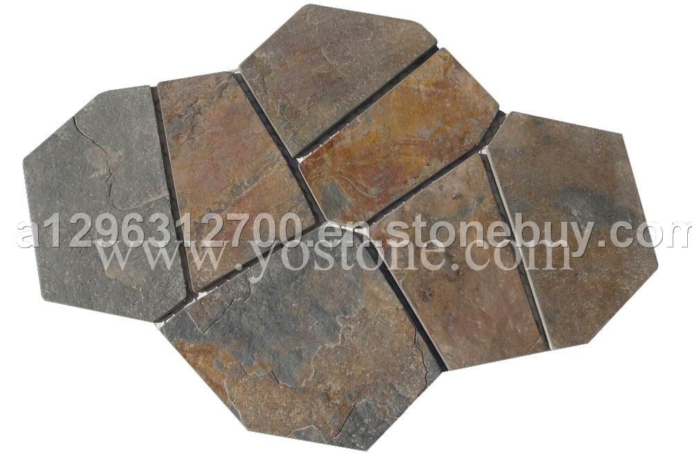 Rusty Slate Flagstone Mats