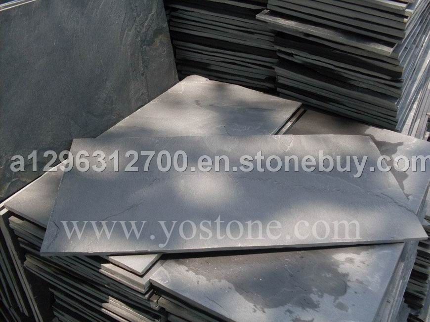 Black slate tile