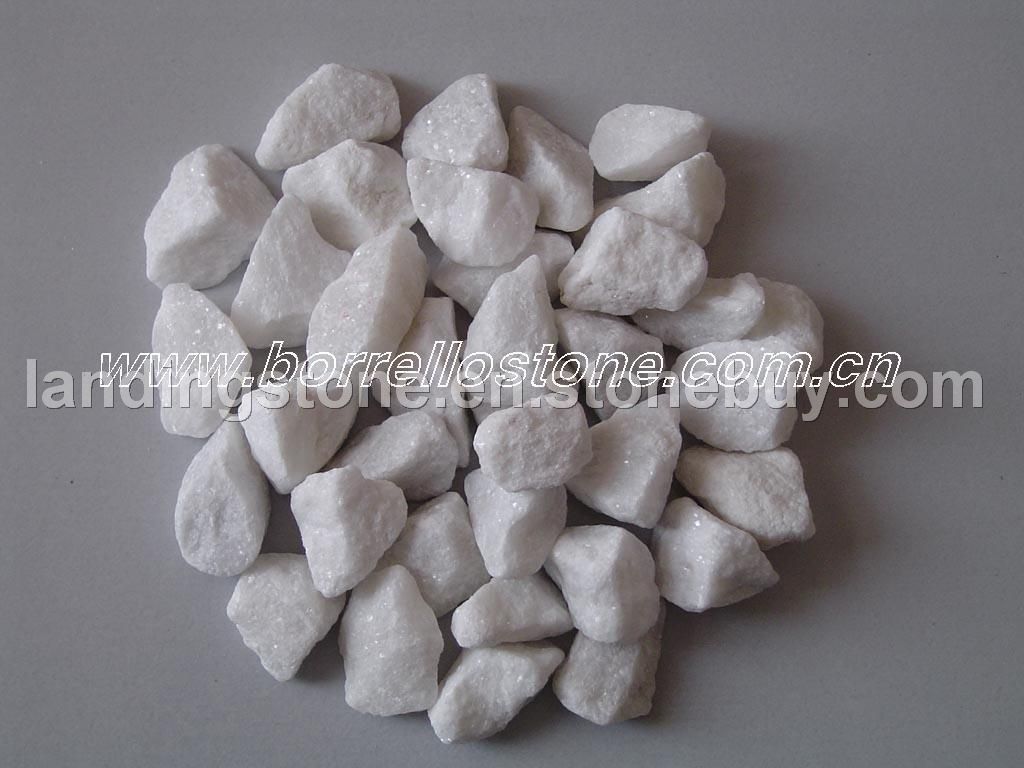White Marble Gravel and crushed stone