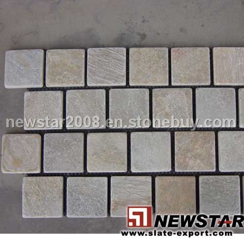 Slate paver mats,slate meshed