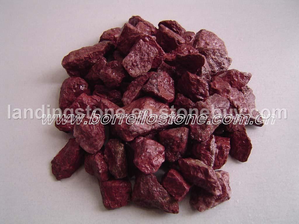 red gravel, pink gravel, chocolate gravel, grey gravel