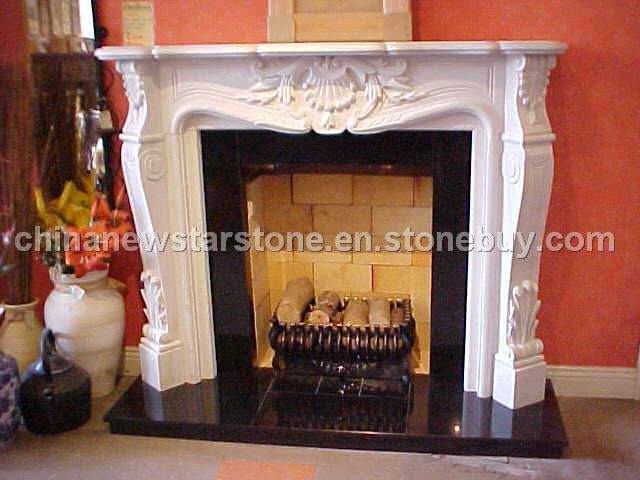 Offer White Marble Fireplace