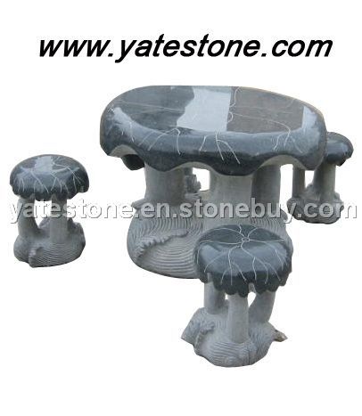 Granite table and chair 03