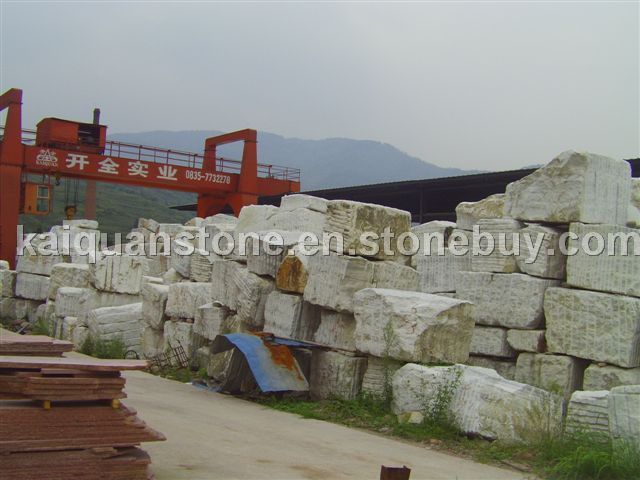white marble block