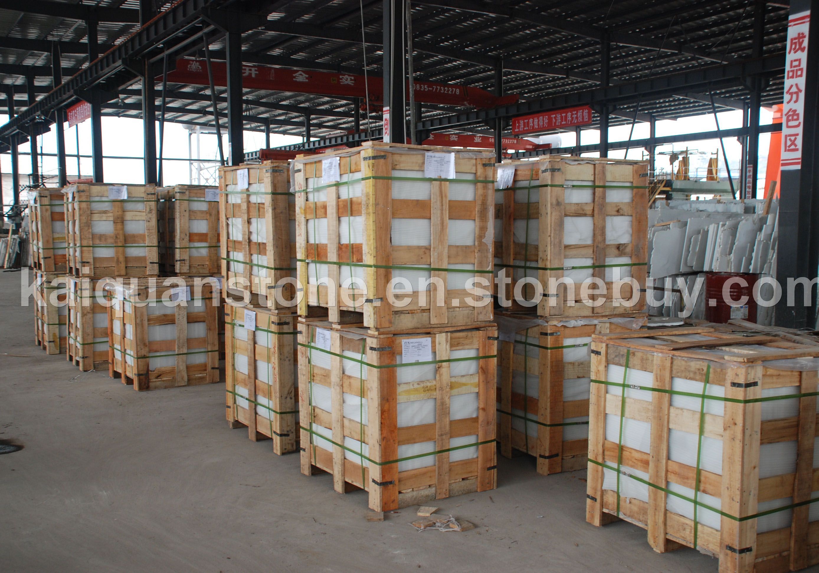 white marble package