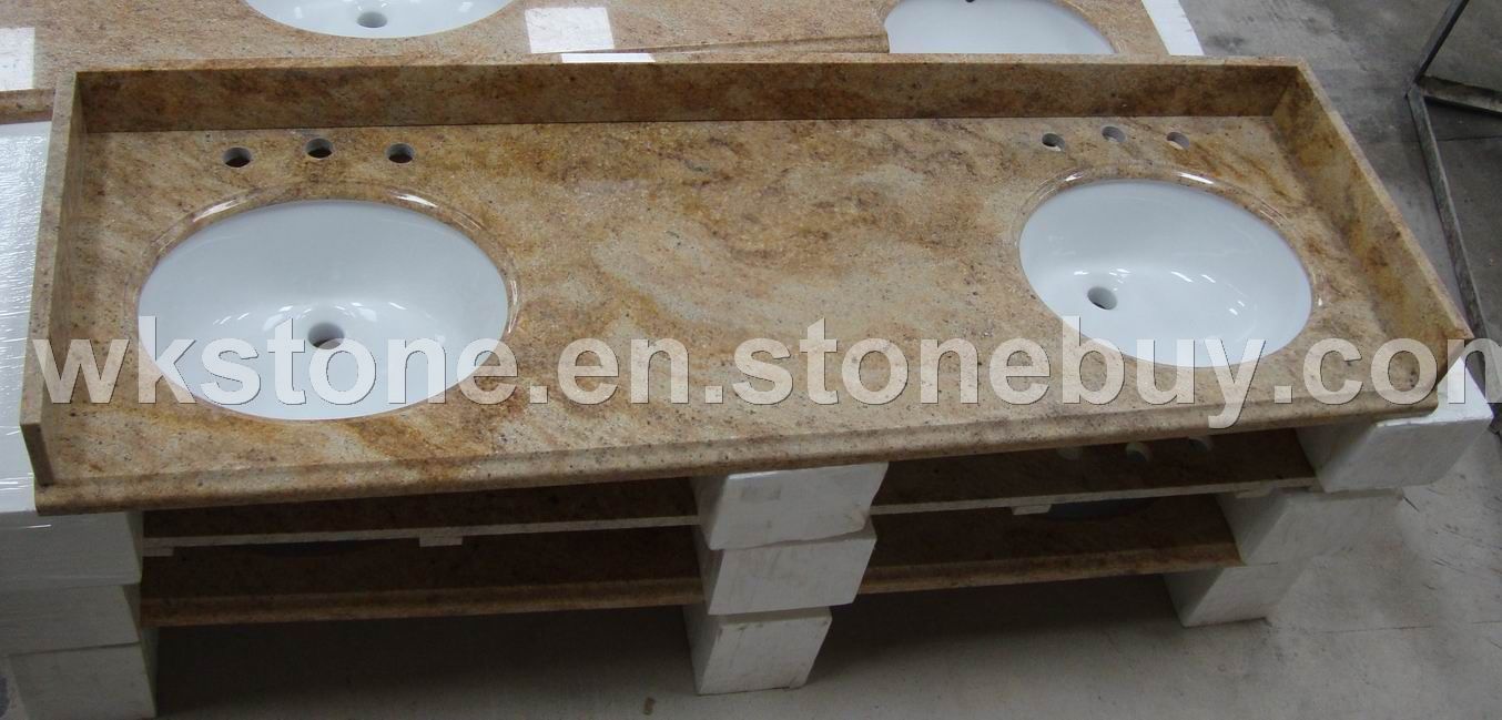 yellow galaxy vanity top