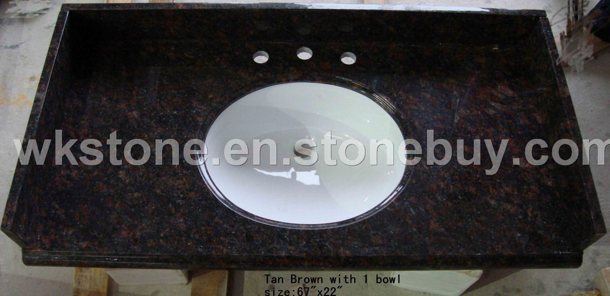 tan brown vanity top