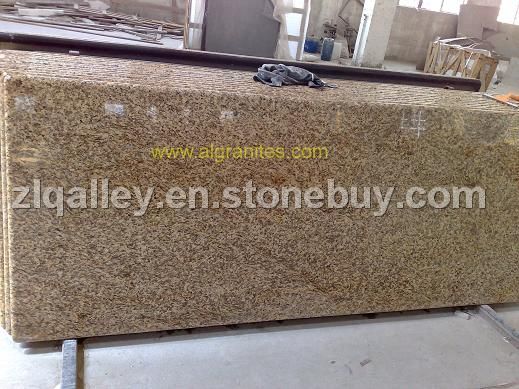 tiger skin yellow granite prefab countertop
