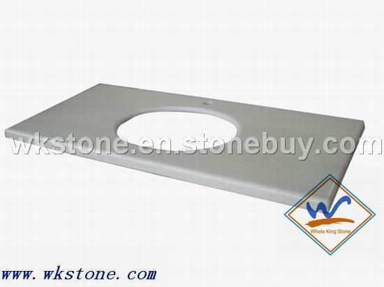 crystal white vanity top