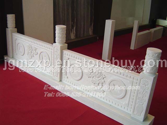sell snow white marble railing