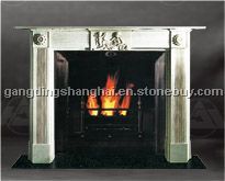 stone fireplace